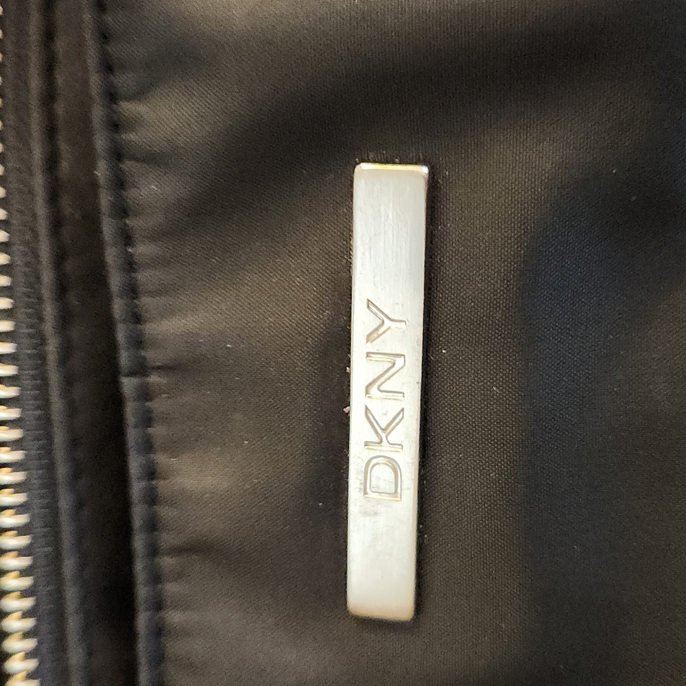 DKNY Laptop Bag, soft body, zipper bag with 2 pockets, slightly used